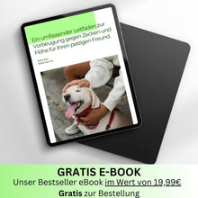 Lade das Bild in den Galerie-Viewer, Zeckefrei™ Paket - Zeckenhalsband &amp; Bio Hundeshampoo gegen Zecken und Flöhe inkl. GRATIS eBook für Zeckenbekämpfung
