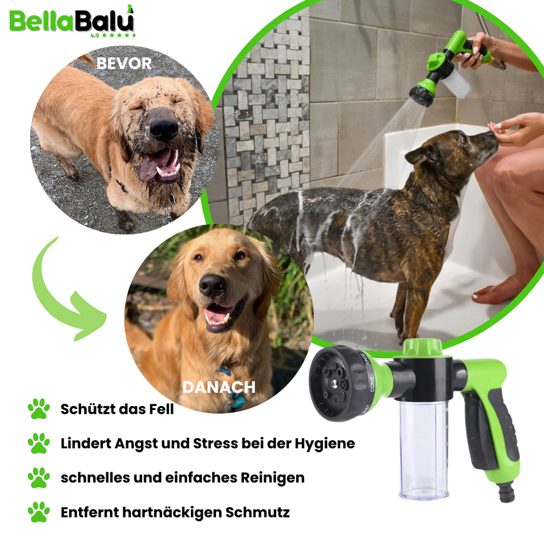 Turboclean™ - Baden Sie Ihren Hund mühelos und in Rekordzeit